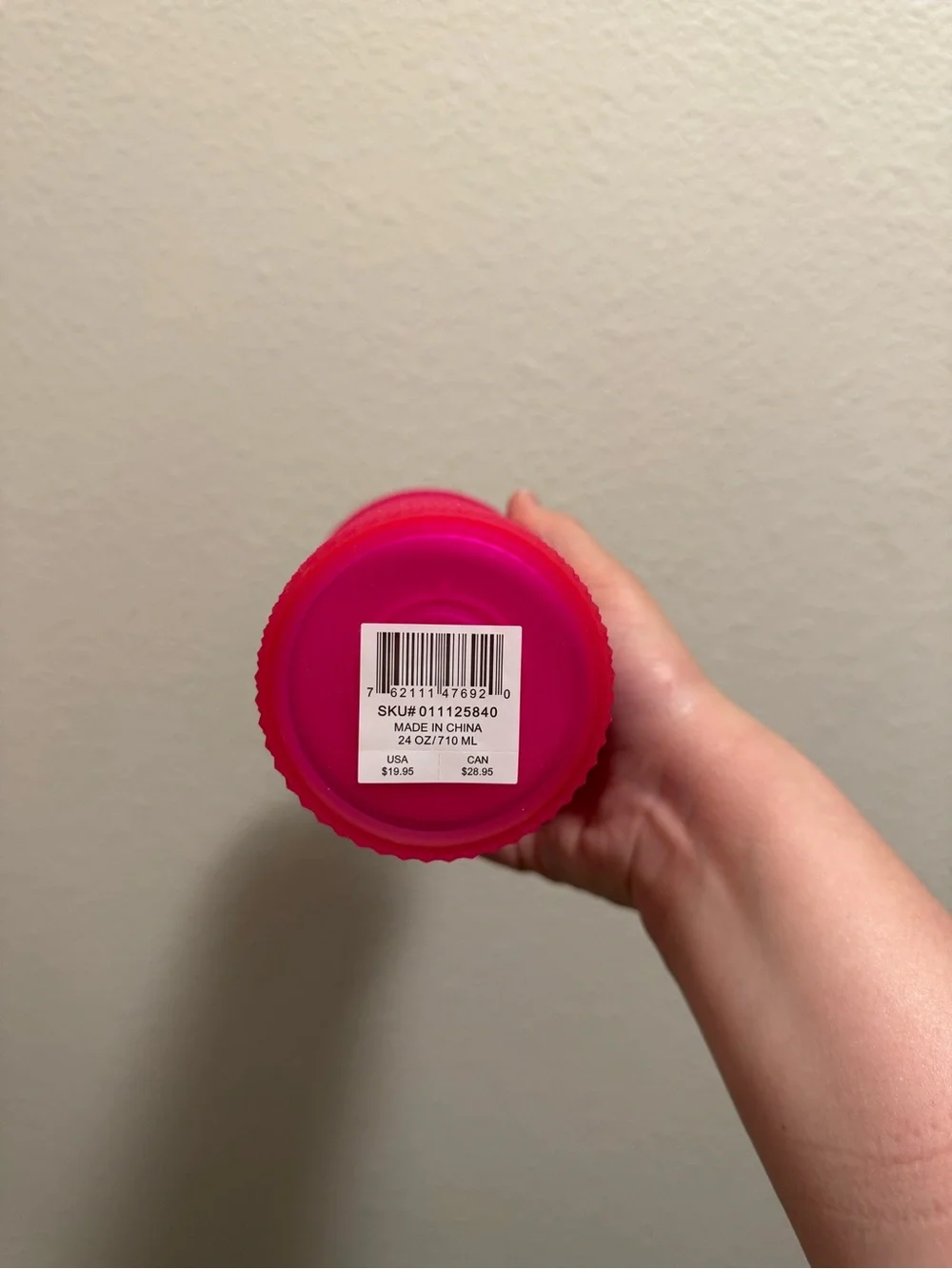 Starbucks Hot Pink Studded Reusable Tumbler with Straw